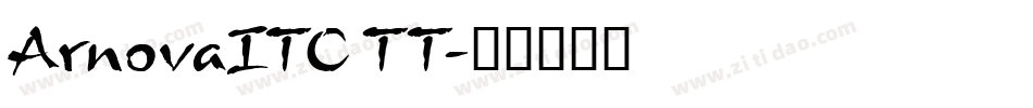 ArnovaITC TT字体转换